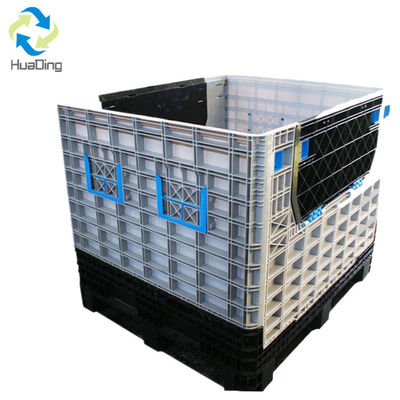 Single Faced Style Foldable HDPE Plastic Pallet Box for Automotive Battery Storage