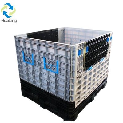 Single Faced Style Foldable HDPE Plastic Pallet Box for Automotive Battery Storage