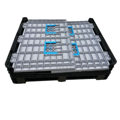 Foldable Plastic Pallet Box for Packaging Automotive Parts 1200*1000*860mm Heavy Duty