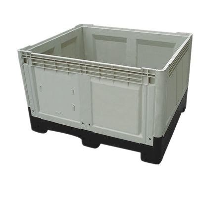 1200*1000*810mm Foldable Plastic Pallet Box for Bulk Storage in Black Gray Blue Closed