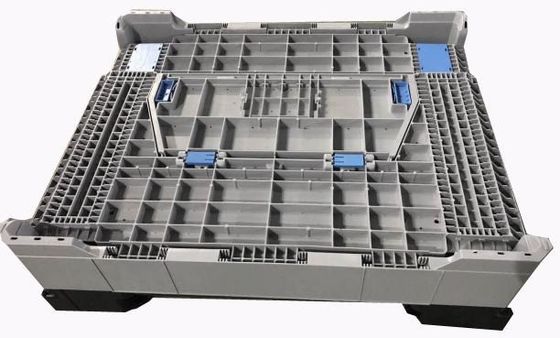 Foldable and Collapsible Plastic Pallet Box 50.00kgs Capacity for Heavy Duty Loading