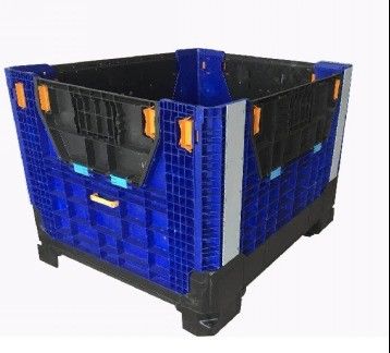 Foldable and Collapsible Plastic Pallet Box 50.00kgs Capacity for Heavy Duty Loading