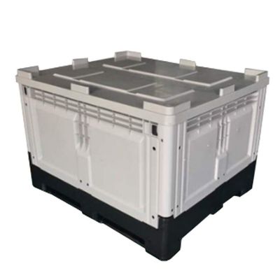 1200*1000*810mm Grey Collapsible Bulk Containers for Food Easy to Clean and Maintain