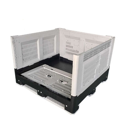 1 Ton 4 Ton/layer Capacity Gray Plastic Pallet Bins and Containers for Bulk Stacking