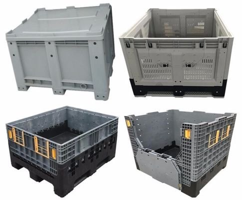 Dynamic Load 1.2T Collapsible Bulk Container with Lid Labeling Options Depending on Volume
