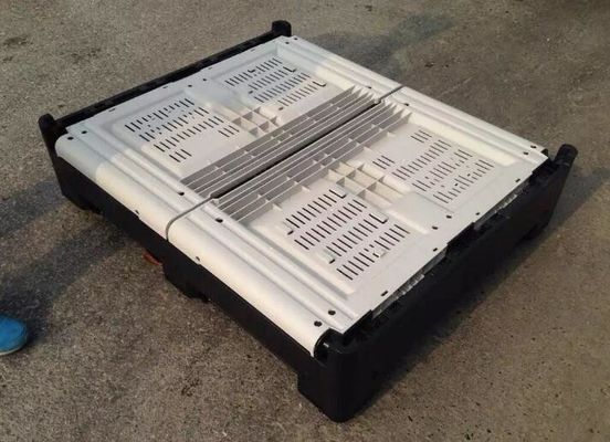 Generally Gray Heavy Duty Collapsible Plastic Pallet Box Bin Container with Stamping