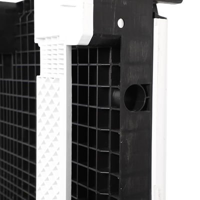 Grey and Black Grid Ventilation Plastic Pallet Box 1T Dynamic Load for Vegetable Handling