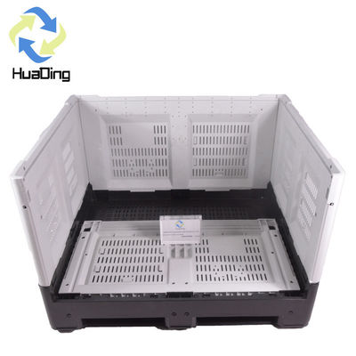 Large Bulk Storage Foldable Pallet Box for Fruits and Vegetables Dynamic Load 1T