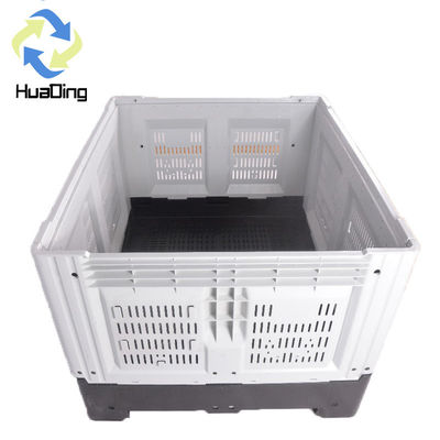 Large Bulk Storage Foldable Pallet Box for Fruits and Vegetables Dynamic Load 1T