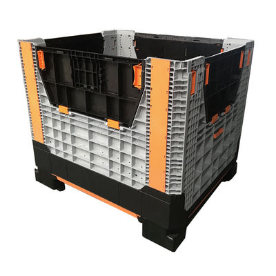 Foldable Plastic Pallet Box for Auto Parts Storage 1200*1000*1050mm Collapsible