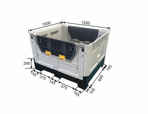 Distribution with Large Collapsible Plastic Pallet Bin and Capacity Requirements