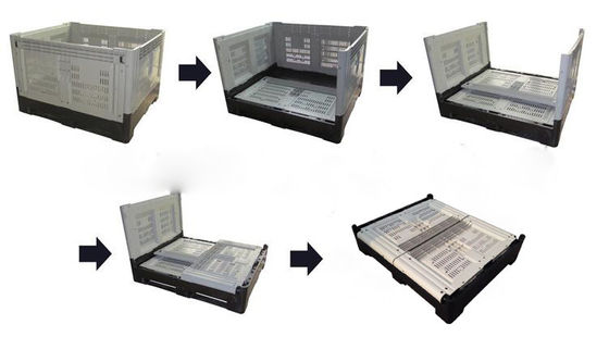 Distribution with Large Collapsible Plastic Pallet Bin and Capacity Requirements