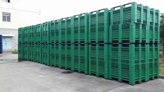 Storage Solution HUADING Stackable Turnover Plastic Pallet Box for Industry Needs