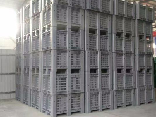 Storage Solution HUADING Stackable Turnover Plastic Pallet Box for Industry Needs