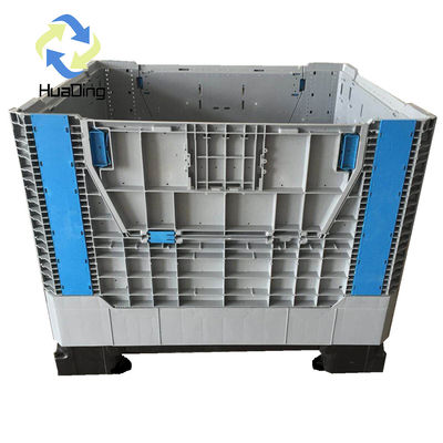 Plastic Storage Pallet Box with Handles 1.2T Dynamic Load 4T Static Load Capacity