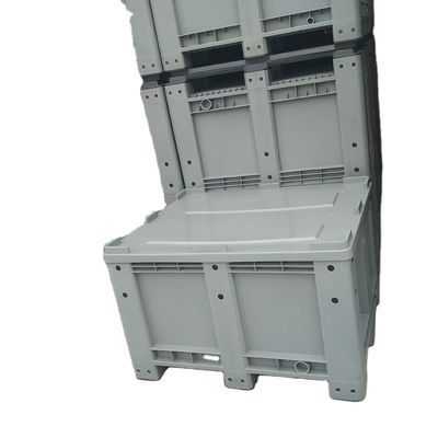 Custom Size Heavy Duty Foldable Plastic Pallet Box for Vented Bulk Container Shipping