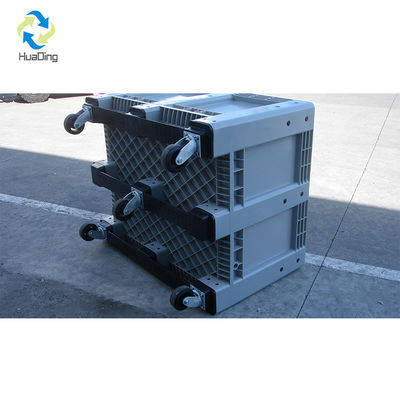 Custom Size Heavy Duty Foldable Plastic Pallet Box for Vented Bulk Container Shipping