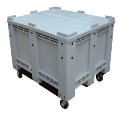 1T Dynamic Load Plastic Pallet Box with 820L High Capacity and 1200*1000*760mm Size