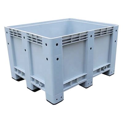 1200*1000 HDPE Plastic Pallet Box for Heavy Duty Warehouse Shipping Container in Gray