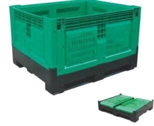 HUADING Foldable Plastic Storage Bin Collapsible Pallet Box with Large Capacity of 1T