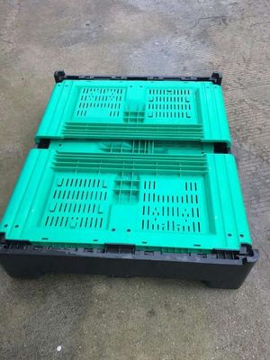 HUADING Foldable Plastic Storage Bin Collapsible Pallet Box with Large Capacity of 1T