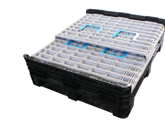 Foldable HDPE Pallet Box for Large Storage 1200x1000x350mm Container Specification