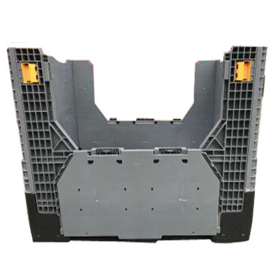 1T Dynamic Load Foldable Plastic Pallet Box Container Single Faced Style and Durable
