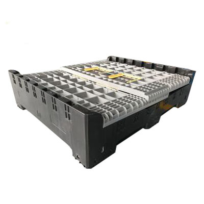 1T Dynamic Load Foldable Plastic Pallet Box Container Single Faced Style and Durable