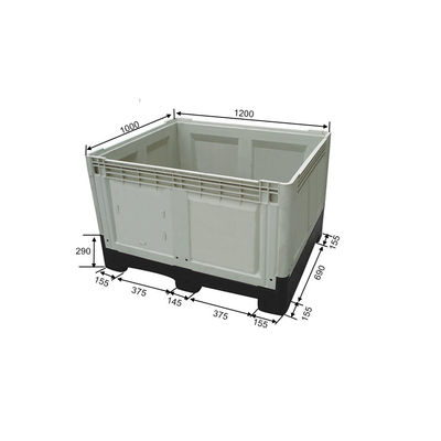 HDPE/PP Virgin Heavy Duty Large Foldable Pallet Container for Space-saving Storage