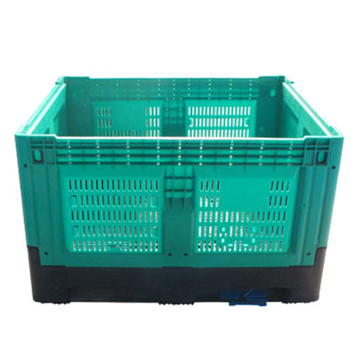 Light Duty 4 T Load 1210H760B Plastic Foldable Transport Storage Pallet Box Container