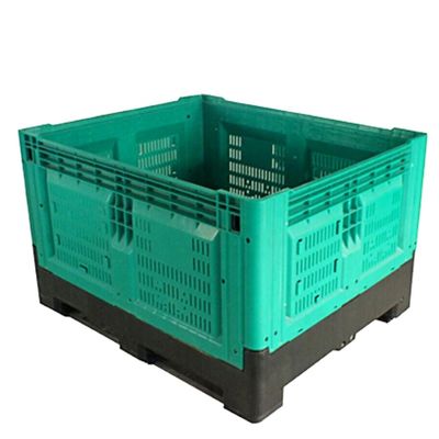 Light Duty 4 T Load 1210H760B Plastic Foldable Transport Storage Pallet Box Container