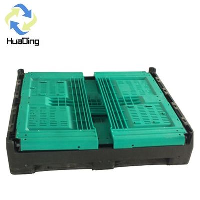 Light Duty 4 T Load 1210H760B Plastic Foldable Transport Storage Pallet Box Container