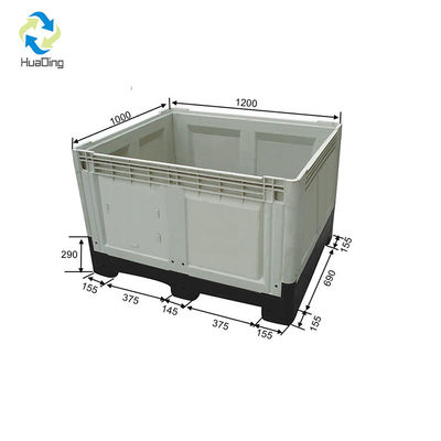Collapsible Storage Crate Foldable Pallet Box for Easy Handling and Storage