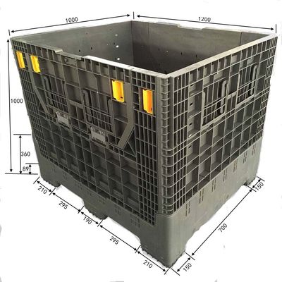 Customized Heavy Duty Plastic Container 1200*1000*1000mm for Storage and Shipping