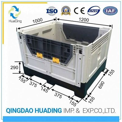 Versatile HUADING Plastic Pallet Box for Fruits and Vegetables Customizable Labeling