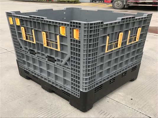 4000KG Static Load Capacity Foldable Plastic Pallet Containers for and Space- Storage