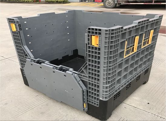 4000KG Static Load Capacity Foldable Plastic Pallet Containers for and Space- Storage