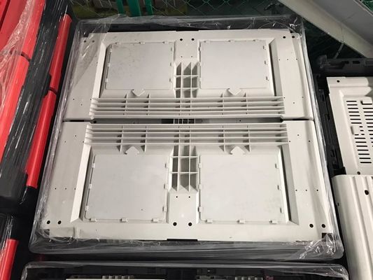 Black Bottom and Gray Body Plastic Pallet Box for Cargo Storage Equipment Injection Molded