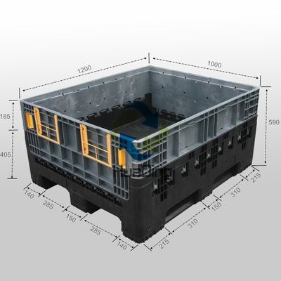 Customizable Foldable Storage Container Static Load 4T Labeling Options on Request