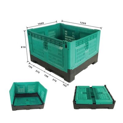 Convenient Folding Plastic Pallet Box Bin for Fruit and Vegetable Industrial Furniture