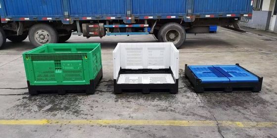 Convenient Folding Plastic Pallet Box Bin for Fruit and Vegetable Industrial Furniture
