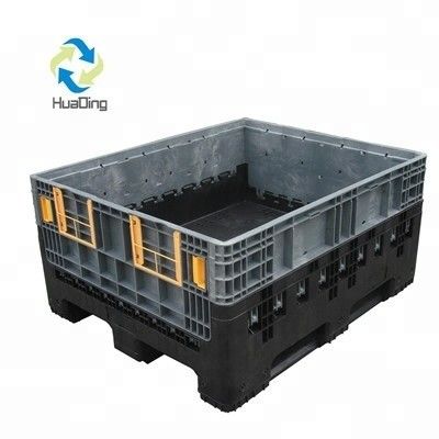 Collapsible Plastic Mesh Pallet Box from HUADING Heavy Duty Design 4T Static Load