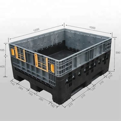 Collapsible Plastic Mesh Pallet Box from HUADING Heavy Duty Design 4T Static Load