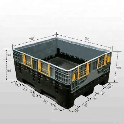 Collapsible Plastic Mesh Pallet Box from HUADING Heavy Duty Design 4T Static Load