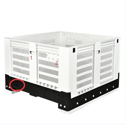 Large Foldable Plastic Collapsible Container HUADING Heavy Duty Stackable Pallet Box