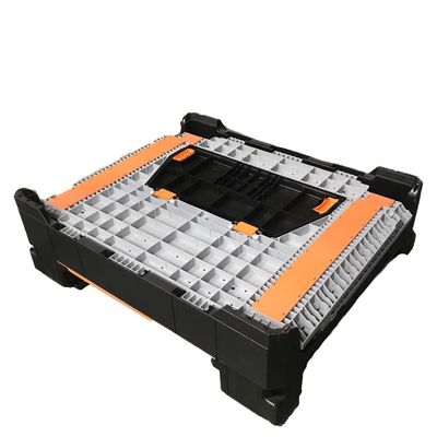1-4 Ton Capacity HDPE/PP Large Foldable Plastic Pallet and Storage Containers with Lid