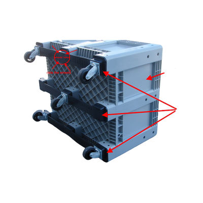 4000KG Static Load Heavy Duty Storage Plastic Pallet Box with Embossing Performance