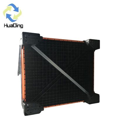 1T Dynamic Load PP Euro Size Foldable Plastic Box Pallet for Forklift in Colorful Box