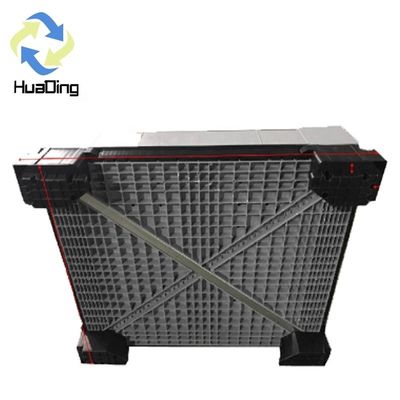 1T Dynamic Load PP Euro Size Foldable Plastic Box Pallet for Forklift in Colorful Box