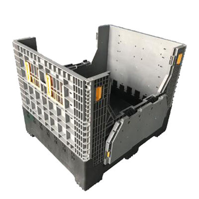 Heavy Duty 4 Way Entry HDPE Material Plastic Pallet Box for Auto Parts Transportation